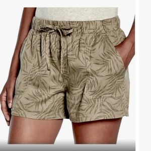 GAP Pull-On‎ Tencel Short Olive Jungle Vines size XS NWT